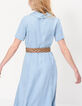 Robe longue en jean bleached pressionnée I.Code-4