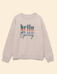 Sweat écru message multicolore I.Code-7