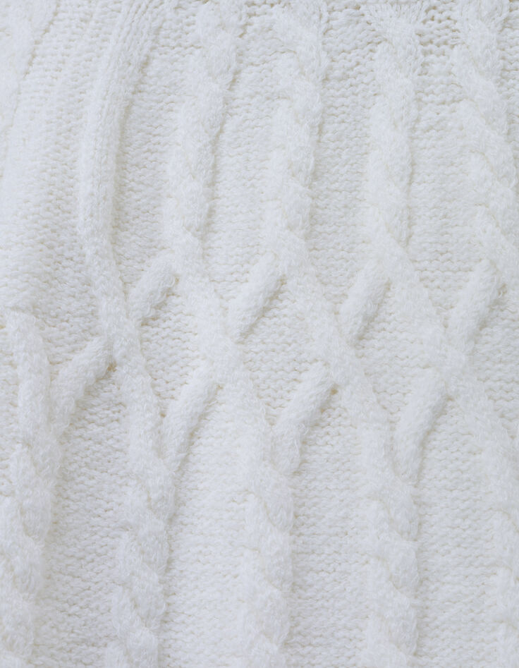 I.Code ecru cable knit sweater-9