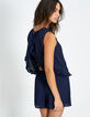 Combi short marine à bandes dentelle I.Code-5