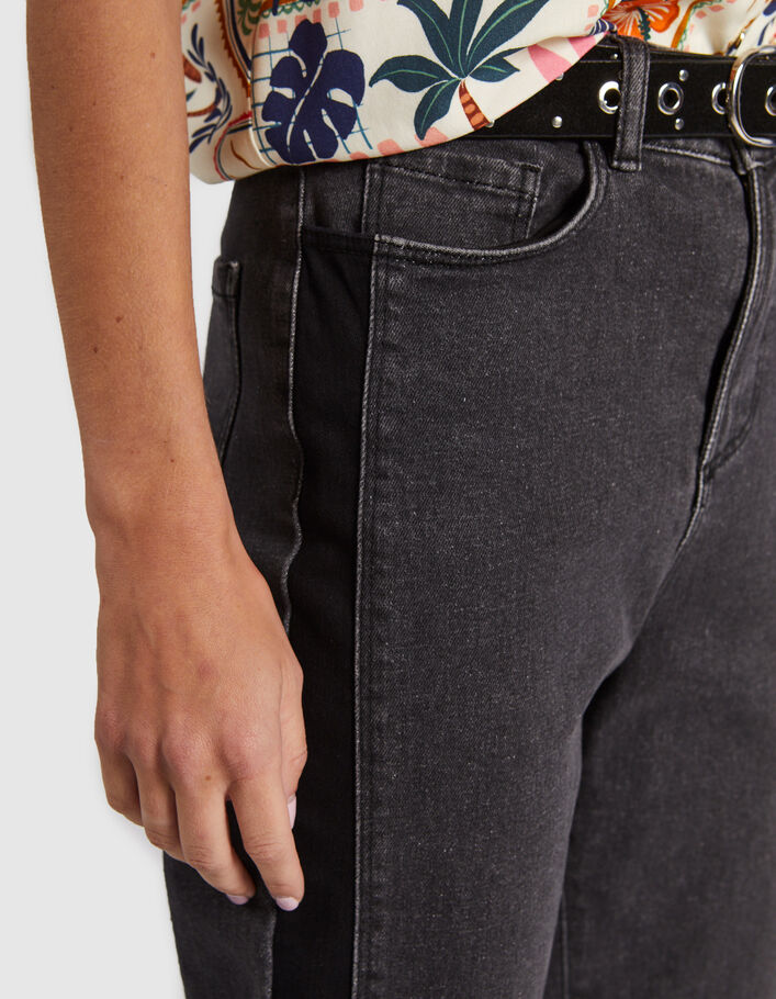 Schwarze Boyfit-Jeans mit Washed-Optik I.Code - I.CODE