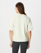 Gr&uuml;nes Damen-Shirt aus Biobaumwolle in &Uuml;bergr&ouml;&szlig;e-3