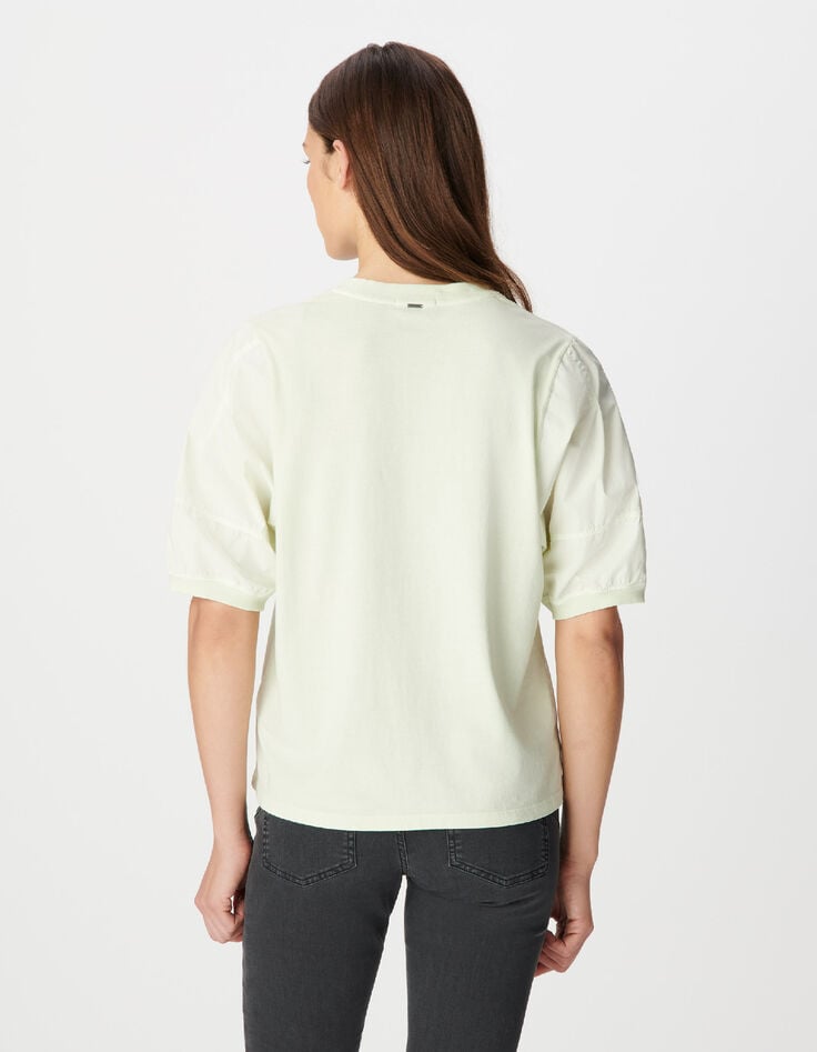 Gr&uuml;nes Damen-Shirt aus Biobaumwolle in &Uuml;bergr&ouml;&szlig;e-3