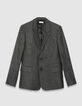 Grijze blazer tweedstijl Heren-7