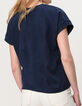 I.Code navy top with side press studs-4