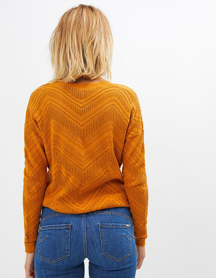I.Code turmeric openwork sweater - I.CODE