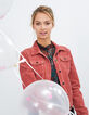 Rosenholzfarbene Cordsamtjacke I.Code-1