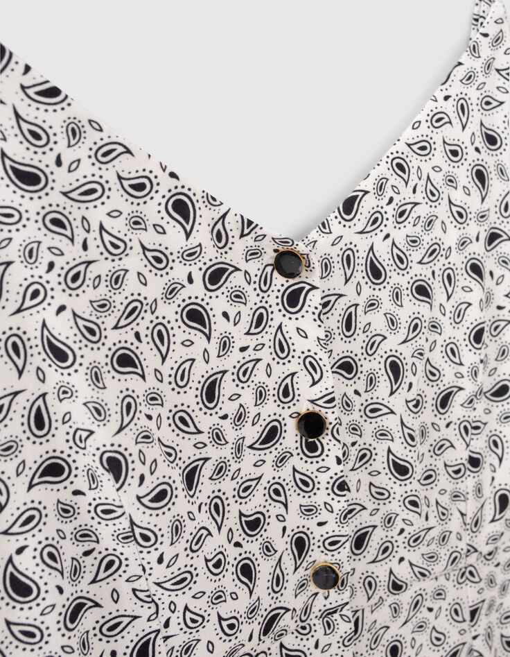Vestido blanco estampado cashmere I.Code-2