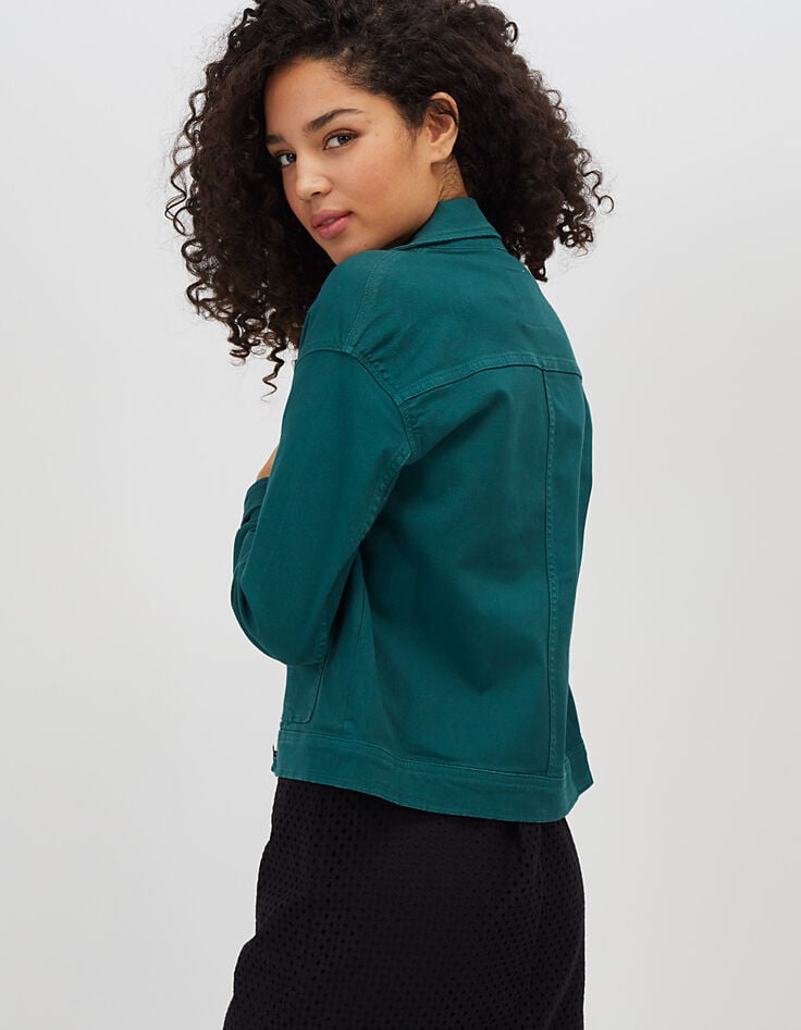 Veste en jean émeraude I.Code-3