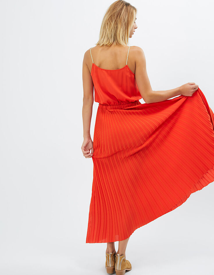 Robe longue pavot plissée I.Code-4 Robe longue pavot plissée I.Code-4