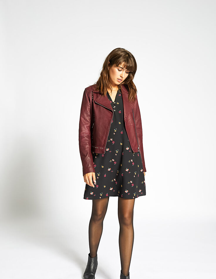 I.Code black floral print dress-6 I.Code black floral print dress-6