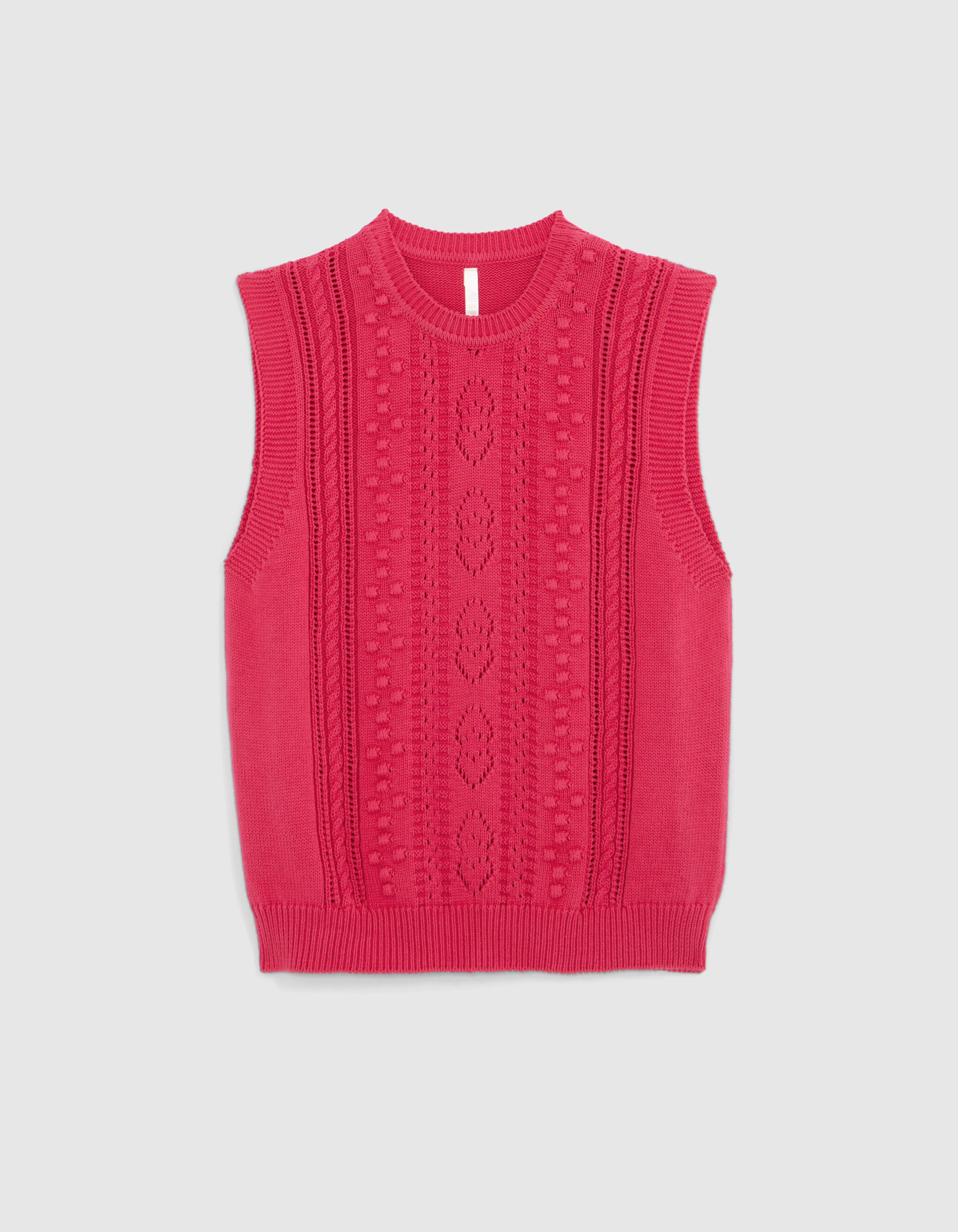 Tricot trui zonder mouwen clearance
