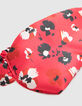 Masque de nuit rouge imprimé floral I.Code-5
