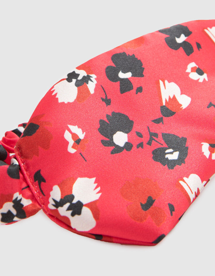 Masque de nuit rouge imprimé floral I.Code-5