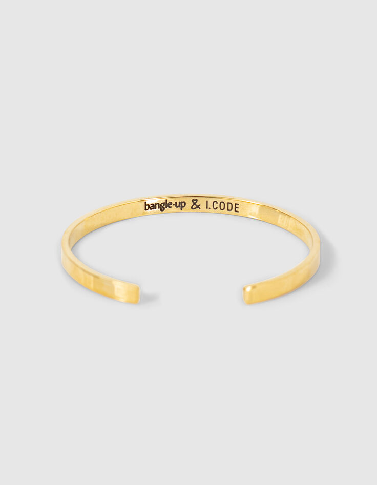 Armreif mit graviertem Schriftzug Bangle up x I.Code-3