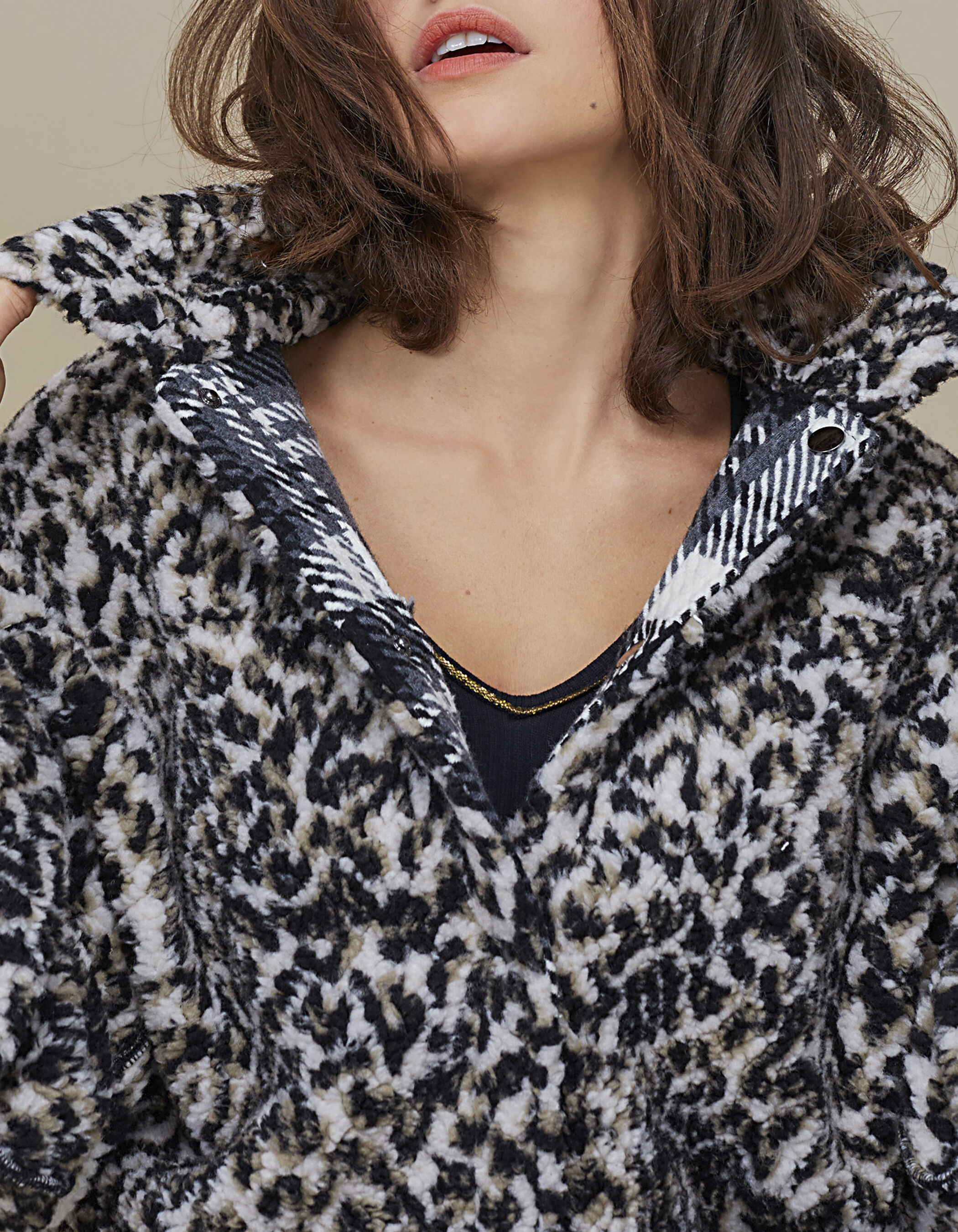 Reversible leopard print coat discount