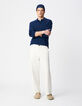 Barrel Jeans White Herren mit Knopfleiste-1