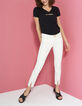 Jean slim blanc cassé surpiqûres ocre I.Code-2