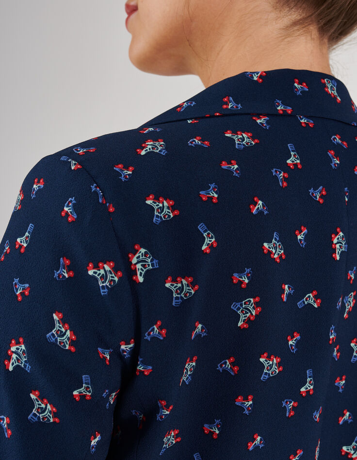 Veste marine à imprimé rollers I.Code-5