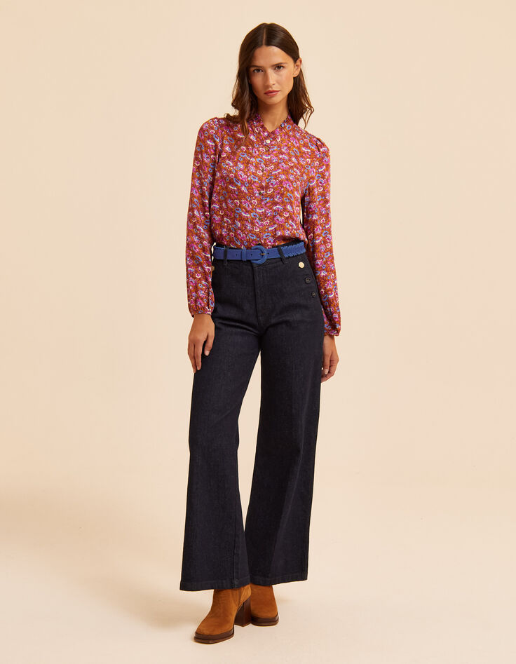 Weite ungebleichte Jeans Seemannsstil Coraline I.Code-1