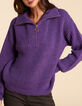 Dark purple gebreide schipperstrui I.Code-1 Dark purple gebreide schipperstrui I.Code-1