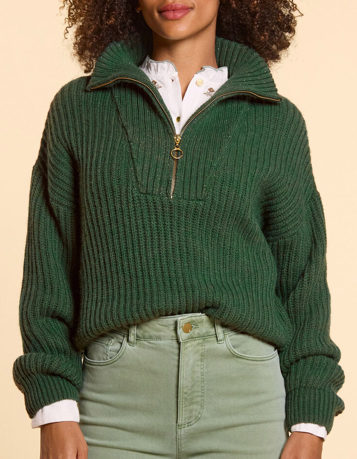 Jersey camionero verde noche punto I.Code-2 Jersey camionero verde noche punto I.Code-2