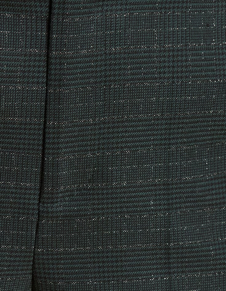 I.Code midnight green checkered suit pants-5