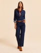 I.Code blue denim jumpsuit-1