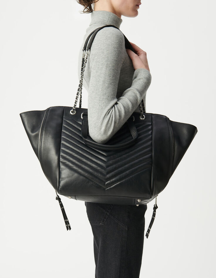 Tasche 1440 schwarz Leder Gr&ouml;&szlig;e L Damen-6