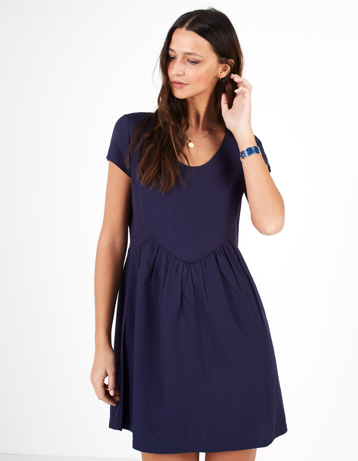 Robe marine avec découpes taille I.Code-1