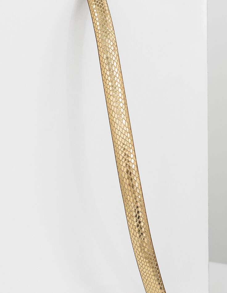 Ceinture doré en cuir esprit écailles I.Code-3