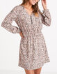 I.Code sweet pink tachist print dress-1
