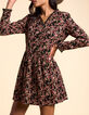 Zwarte jurk Indiase bohemian print I.Code-1