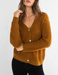 Rehbraune Zierstrickjacke I.Code-1