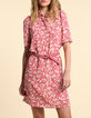 Vestido camisero red estampado floral tachista I.Code-1