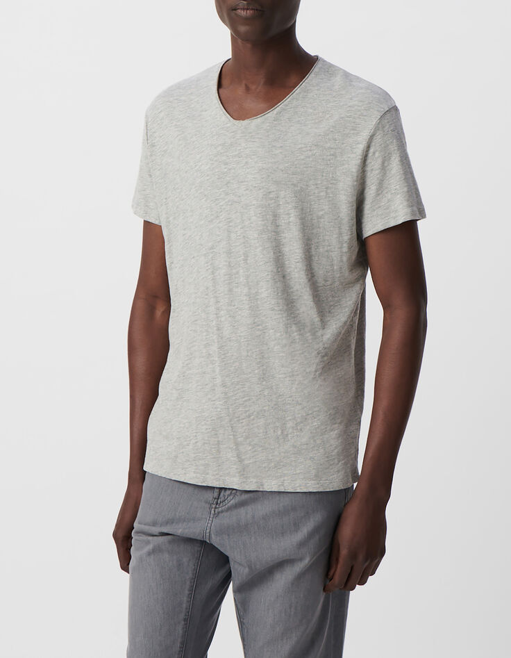 Herren-T-Shirt mit V-Ausschnitt L'Essentiel-1