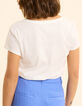 T-shirt manches courtes blanc maxi oiseaux I.Code-2