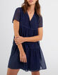 Robe indigo à imprimé petits cœurs I.Code-1