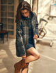 I.Code blue coat with beige check-8