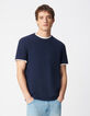 Marine T-Shirt Bio-Baumwolle mit Relief-2