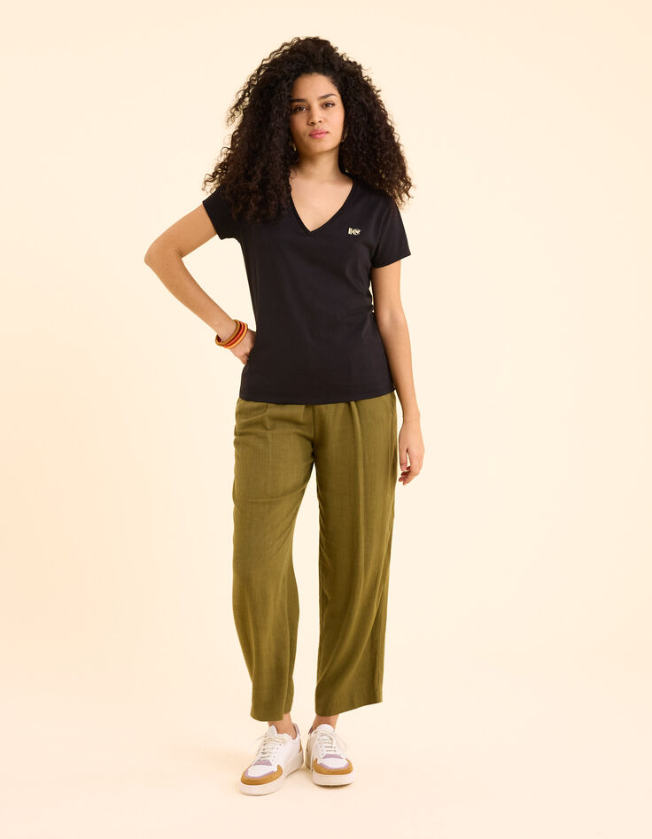 Tee-shirt noir brodé I.Code-4