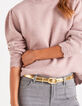Goudmetallic leren riem I.Code-1