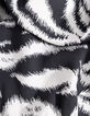 Schwarze Bluse mit Zebramuster f&uuml;r Damen-9