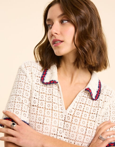 Top crudo encaje ganchillo I.Code