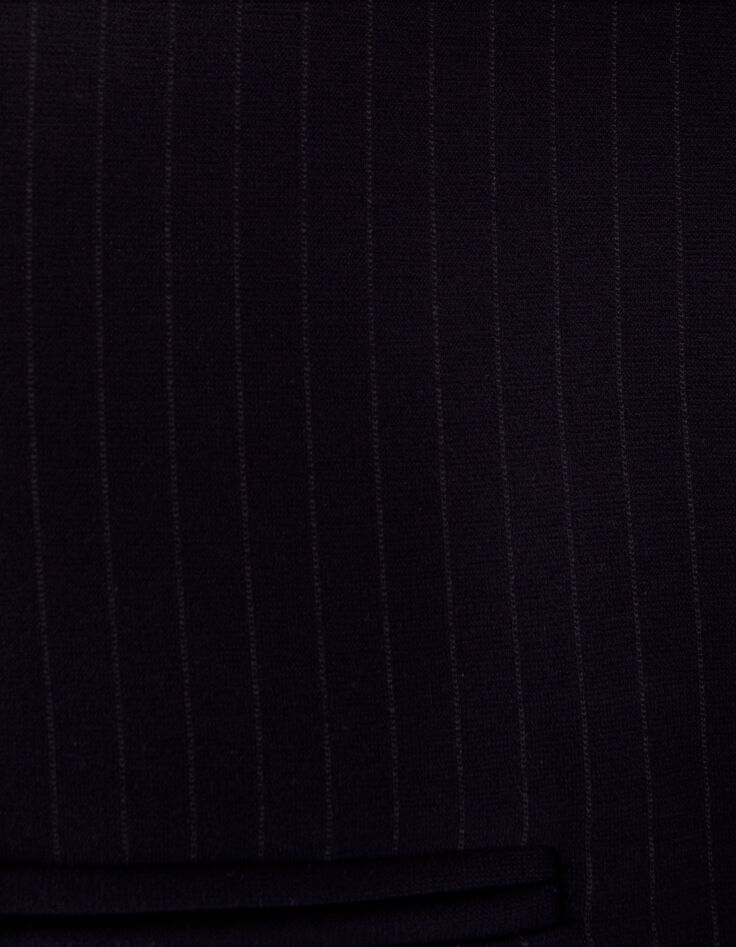 Marineblauer Damenblazer mit goldfarbenen Tennisstreifen-5