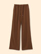 Camel wideleg broek elastische taille I.Code-6