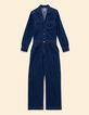 I.Code blue denim jumpsuit-7