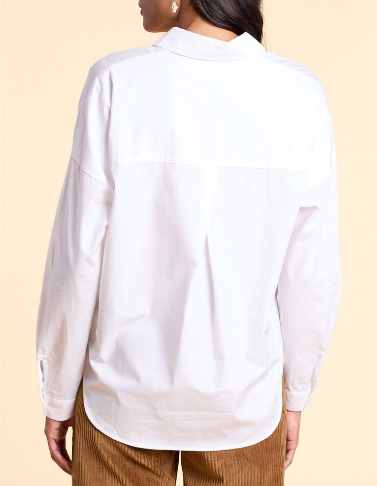 Off-white  shirt met geborduurd hartje I.Code-3