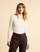 Schwarzes T-Shirt mit Kaminkragen I.Code-7