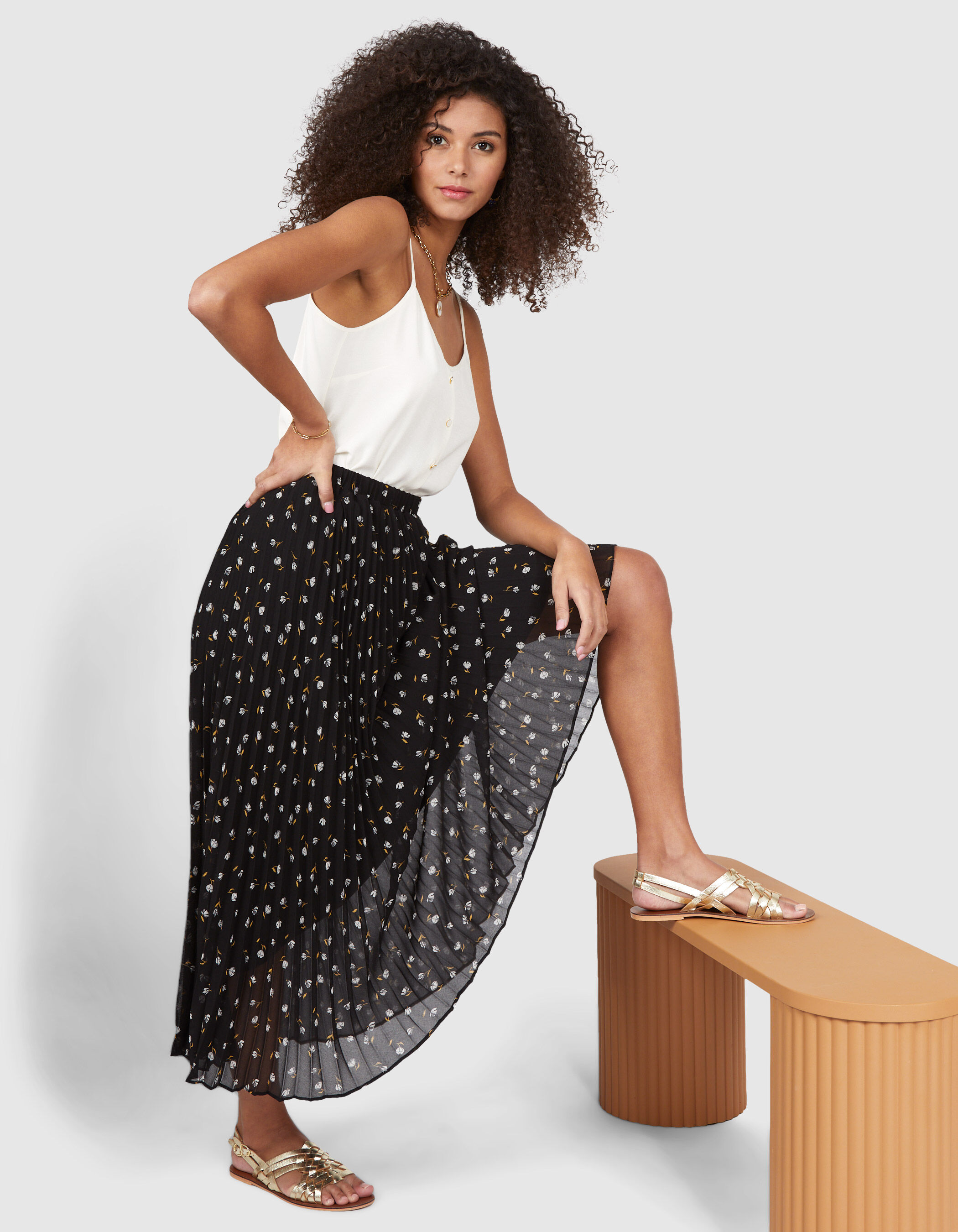 Jupe longue ikks noire shop